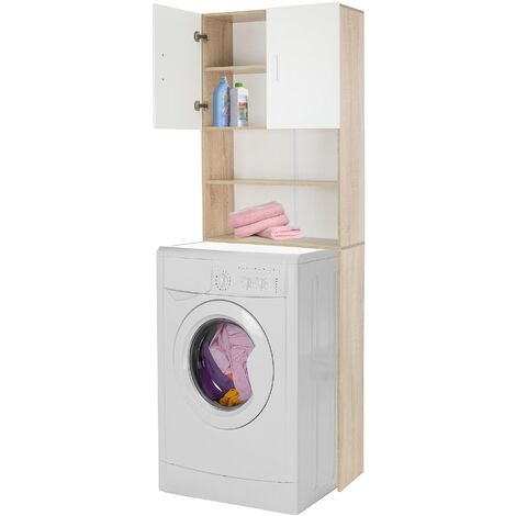MRBLS_HOME Armoire pour machine à laver, sèche-linge, meuble de