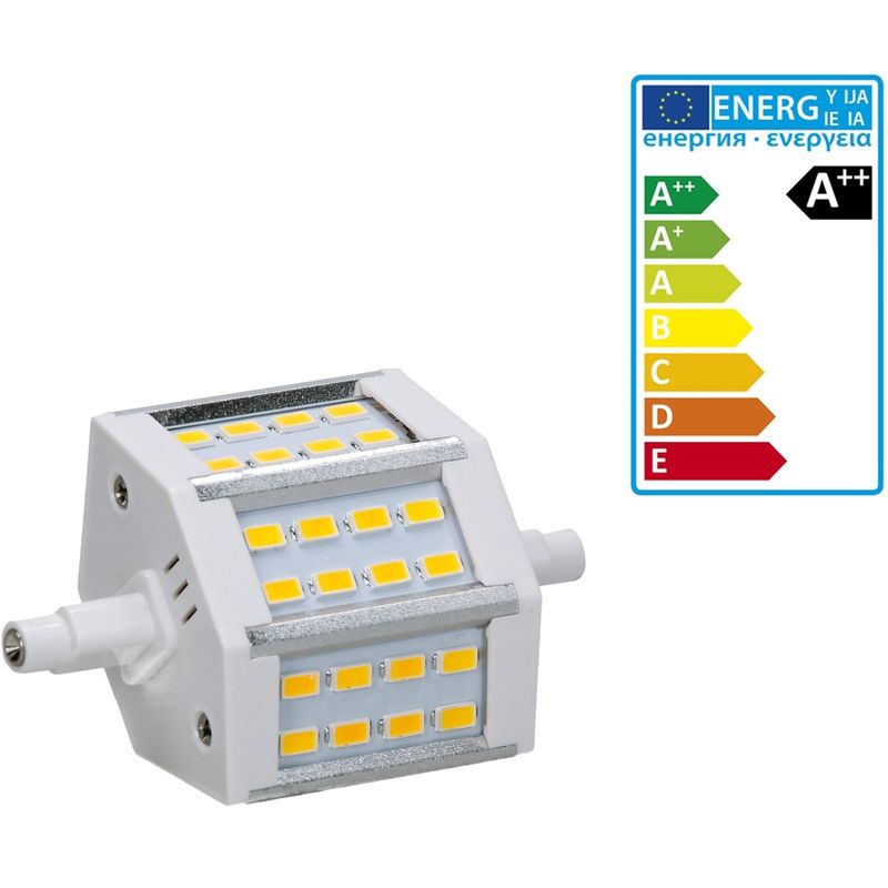 

Paquete de 1 bombilla LED R7S 5W - 78mm - 360 lúmenes -SMD5730- 220-240V - Ángulo de 180 ° - Reemplaza la bombilla halógena de 25W - Blanco neutro