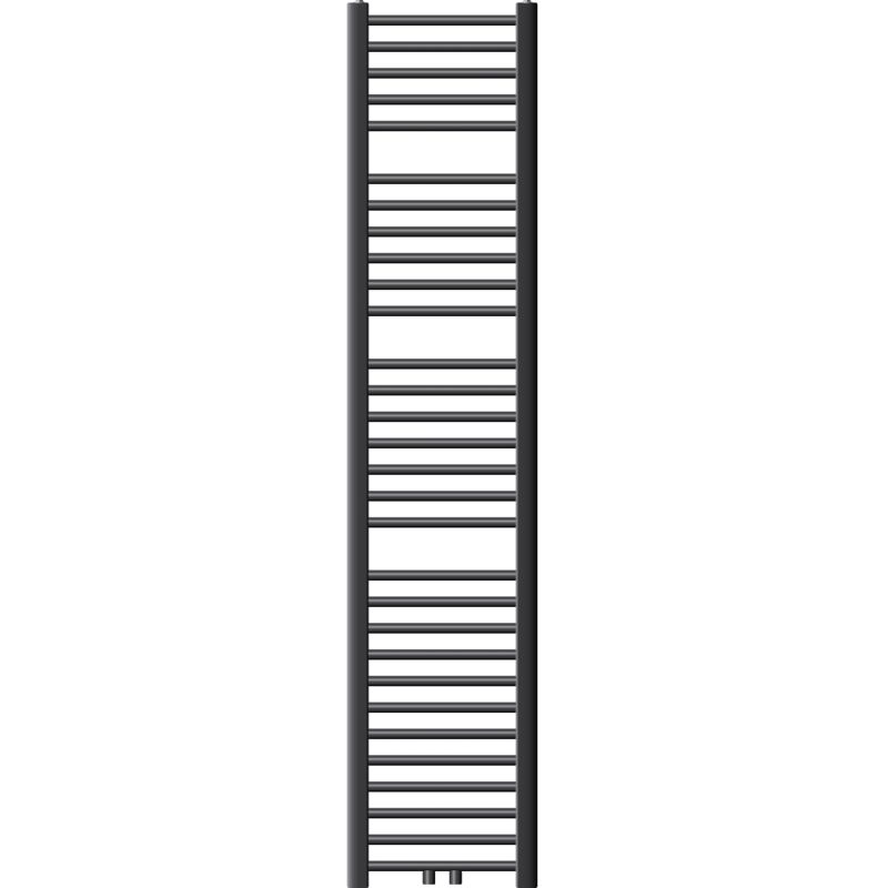 

Radiador de toallas Sahara - 300 x 1800 mm - antracita - plano - con cierre central - Radiador de diseño moderno - Ecd Germany