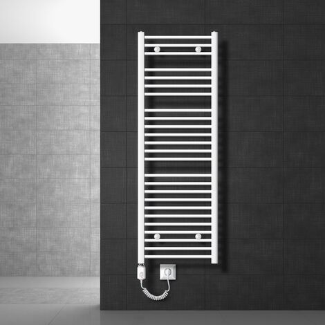 Rointe Radiador toallero eléctrico Delta (An x Al: 50 x 147,5 cm, Negro)