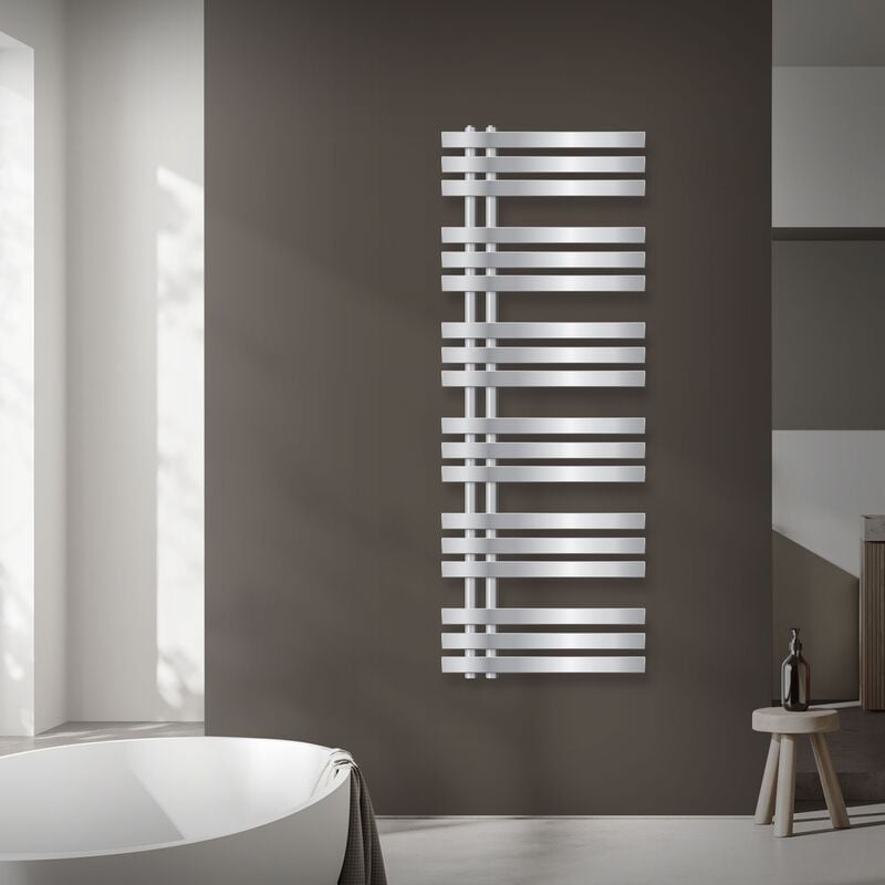

ECD Germany Radiador toallero de Diseño moderno - 500 x 1400 mm - cromo - Secador de toallas Radiador toallero de calefacción