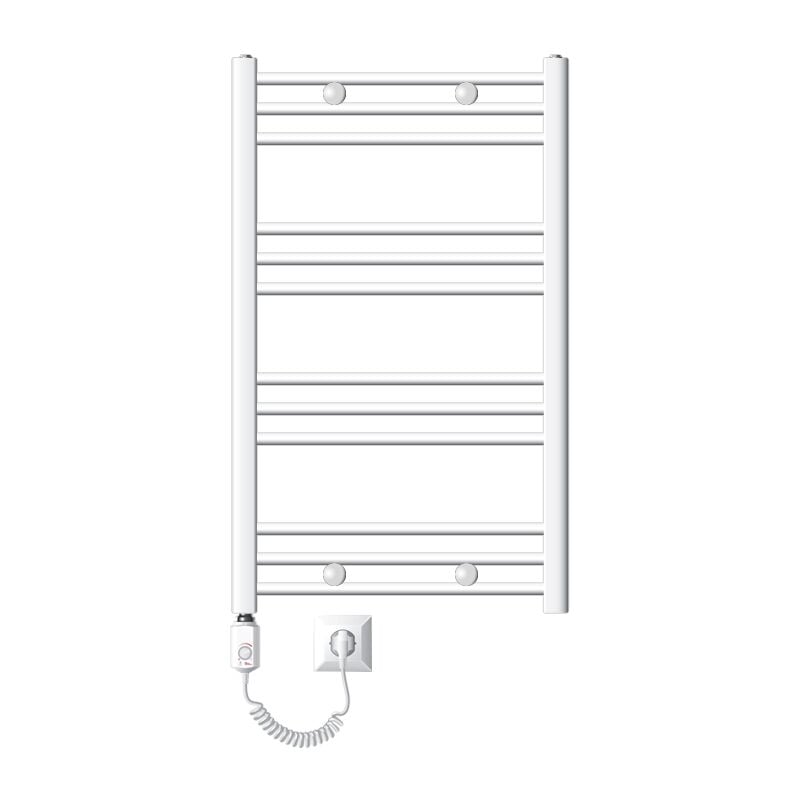

Ecd Germany - Radiador toallero eléctrico - 600 x 800 mm - 600W - blanco - Diseño curvado - con conexión lateral - Diferentes tamaños y modelos