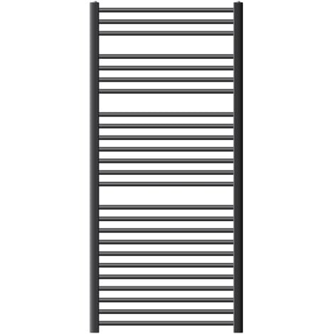 ECD Germany Radiador toallero Sahara - 750x 1500 mm antracita - plano con conexión lateral - Radiadores de agua calefaccion