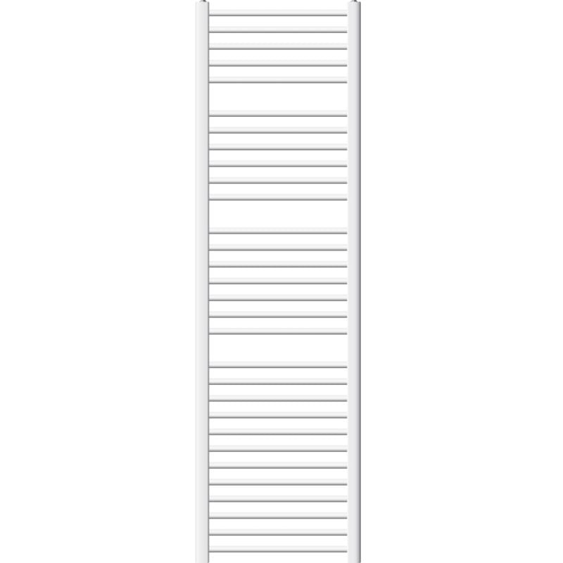 Ecd Germany - Sèche-Serviettes Design Sahara - 500 x 1800 mm - Blanc - Connexion Latéral - Forme Droite - sans Élément Chauffant - avec Kit Montage