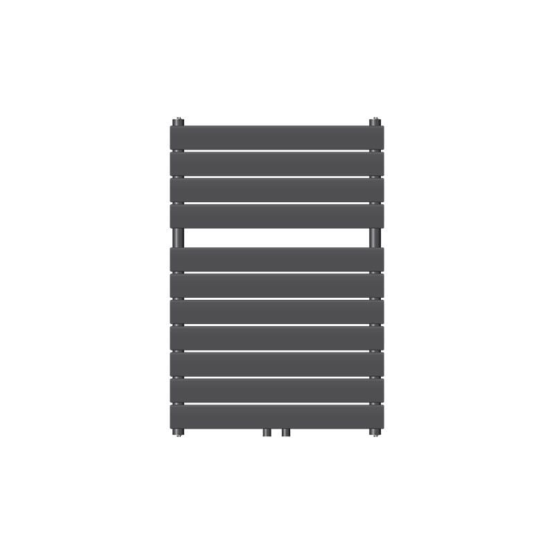 Luxebath - ecd Germany Radiateur de Salle de Bain Steam, 600x800 mm, Anthracite, avec Raccord Central 50 mm, Monobloc, Plat, Vertical, à Une Seule