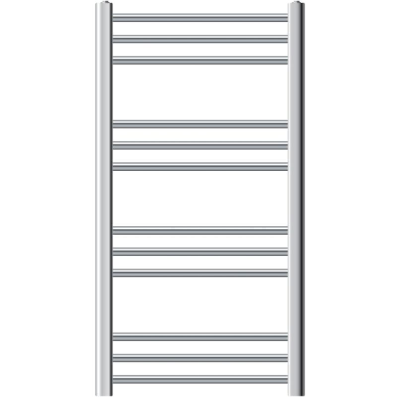 Luxebath - ecd Germany Radiateur Design Sahara - 500 x 800 mm - Chrome - Connexion Latéral - Forme Courbé - avec Kit de Montage Mural - sans Élément