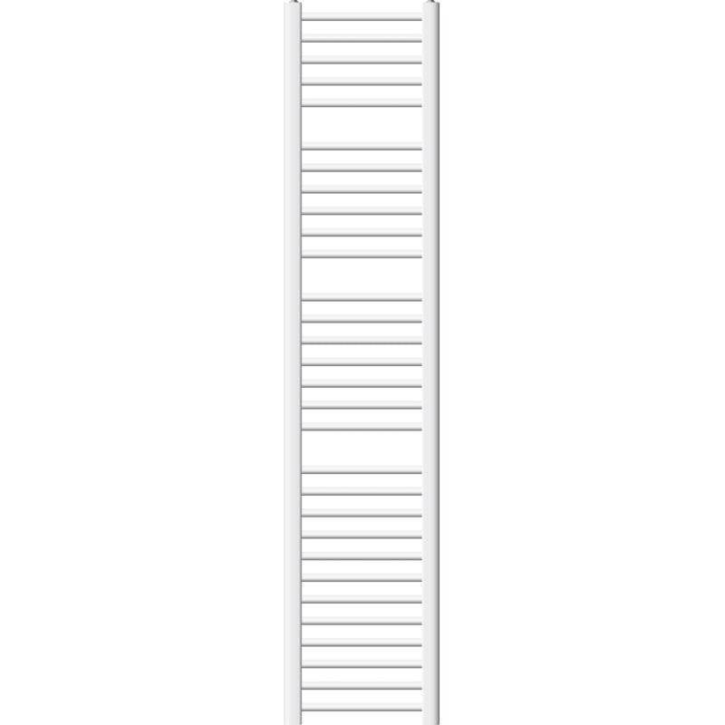 Luxebath - ecd Germany Radiateur Sèche-Serviettes Sahara - 300 x 1800 mm - Blanc - Connexion Latéral - sans Kit de Raccordement - Forme Droite - avec