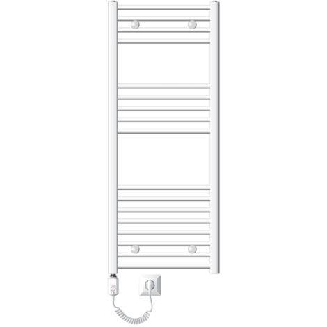 ECD Germany Radiatore Scaldasalviette Sahara - 400 X 1200 Mm - Antracite - Dritto Con Attacco - 7