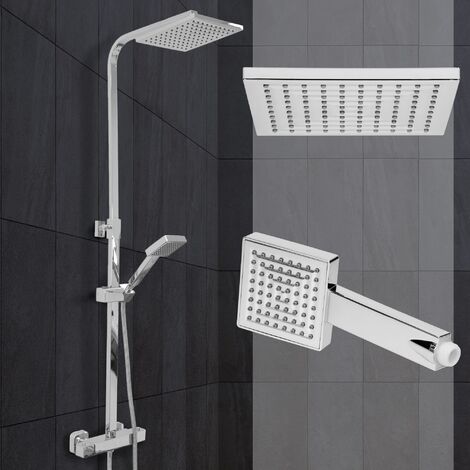 Sistema de ducha combinado termostático 8821 con rociador de ducha, manguera  y alcachofa de ducha
