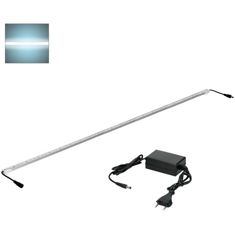 

Tira de 60 LED empotrada e impermeable 1m + fuente de alimentación 12V + Cinta impermeable Blanco frío 6000K 680 lumens - Ecd Germany