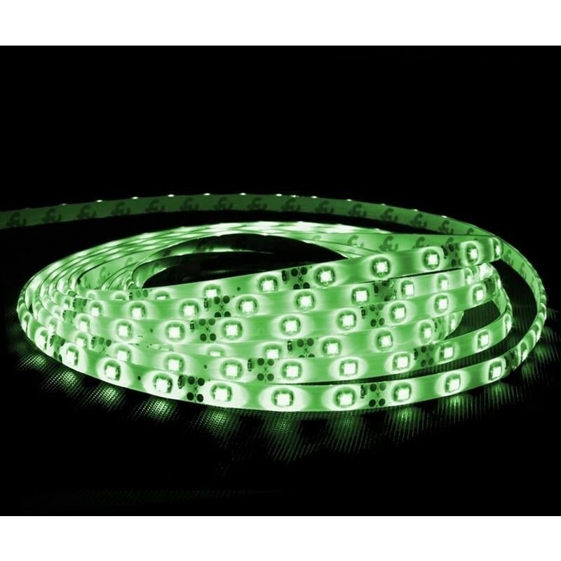 

Tira de LED de 30m (6x5m) verde SMD 3528 60 LED / m 12V DC - resistente al agua - tira de iluminación con cables de bajo consumo de energía Montaje