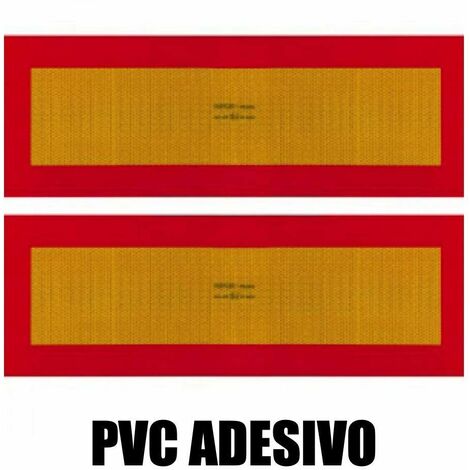 ECE 70.01 Pannelli rifrangenti per rimorchio kit da 2 pezzi in classe 3 PVC o Alluminio Modello - PVC adesivo