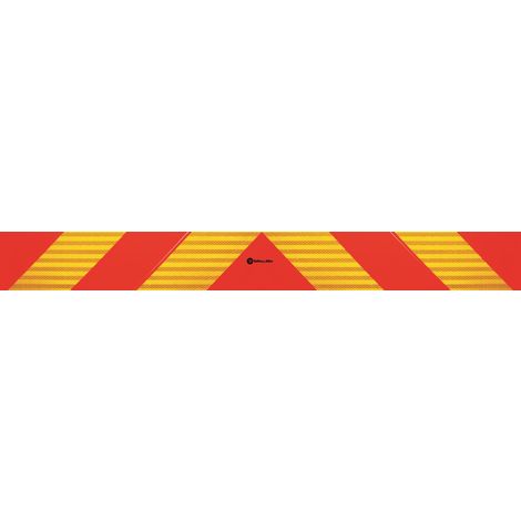 ECE 70.01 Pannello rifrangente lungo per motrice in classe 3 PVC Adesivo Modello - PVC adesivo