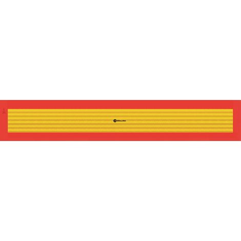 ECE 70.01 Pannello rifrangente lungo per rimorchio in classe 3 PVC Adesivo Modello - PVC adesivo