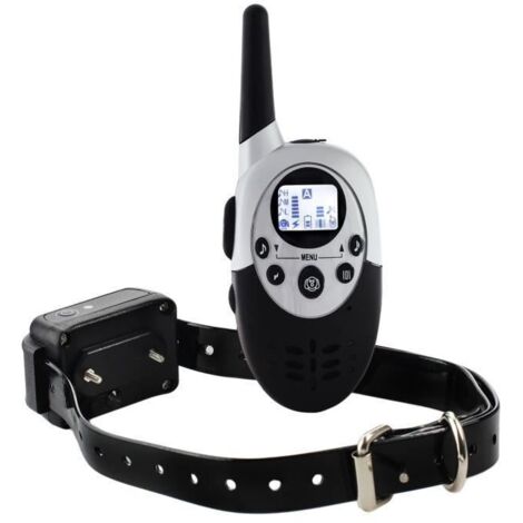 Ecent M86 collier de dressage de chien électrique rechargeable étanche télécommandé sans fil à portée de 1000 mètres avec LCD écran