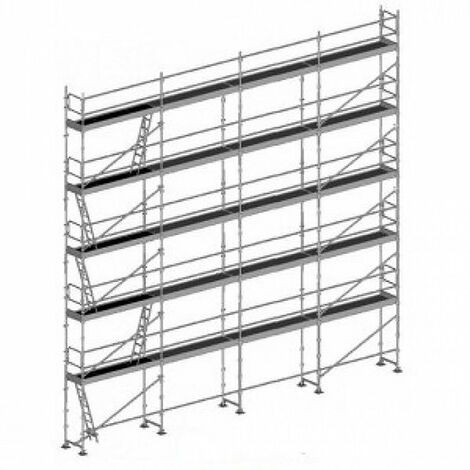 Echafaudage 156m² - Structure et planchers + Lisses - DUO156-SP