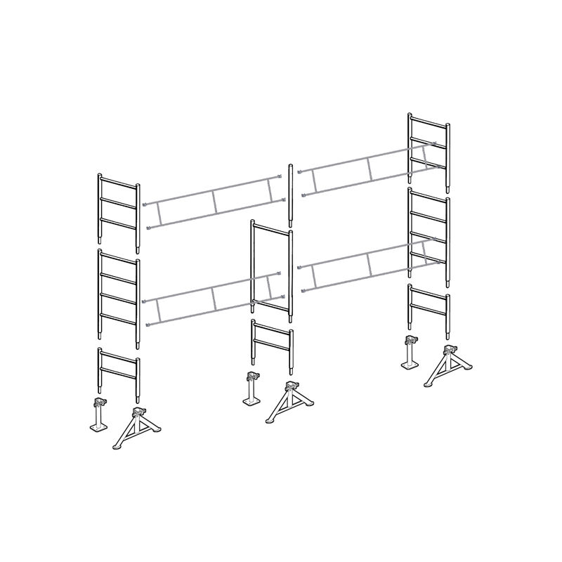 Echafaudage 49 de maçon 35 m² Top7x5