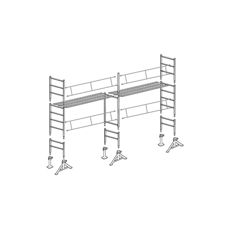 Echafaudage 49 de maçon 35 m² Top7x5p