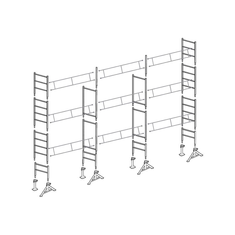Echafaudage 49 de maçon 70 m² Top10x7
