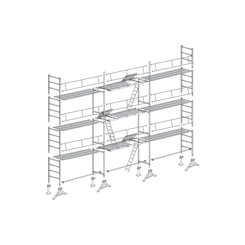 Echafaudage 49 de maçon 80 m² Top10x8c