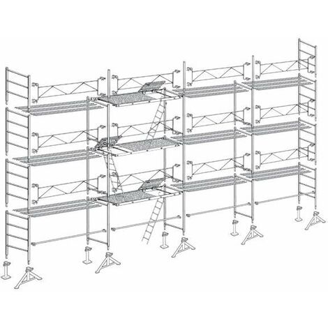 Échafaudage Altrad 49 maçon 104 m²