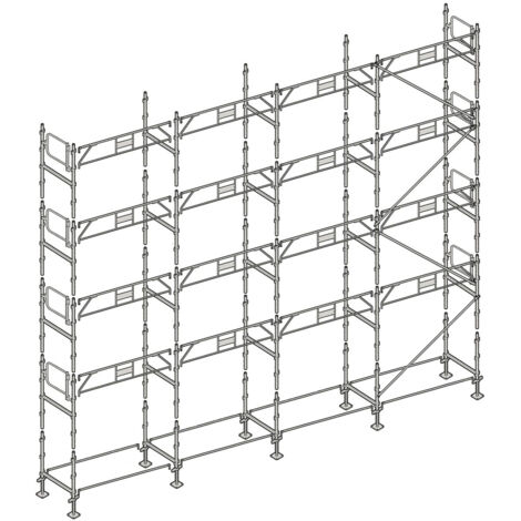 Échafaudage Altrad Façadier 130 m²