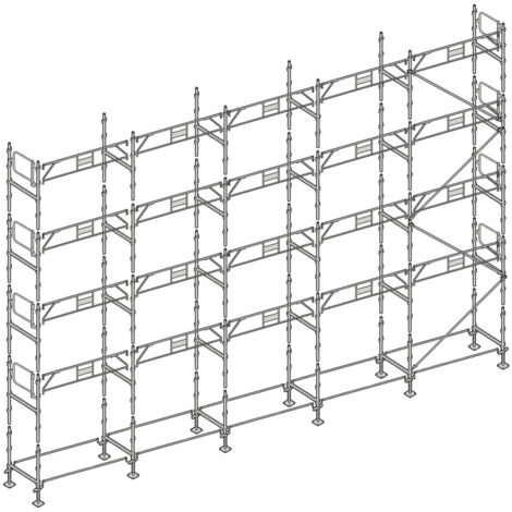 Échafaudage Altrad Façadier 160 m²