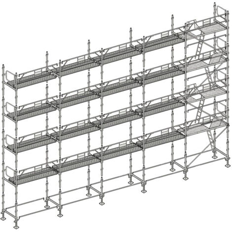 Échafaudage Altrad Façadier 160 m²