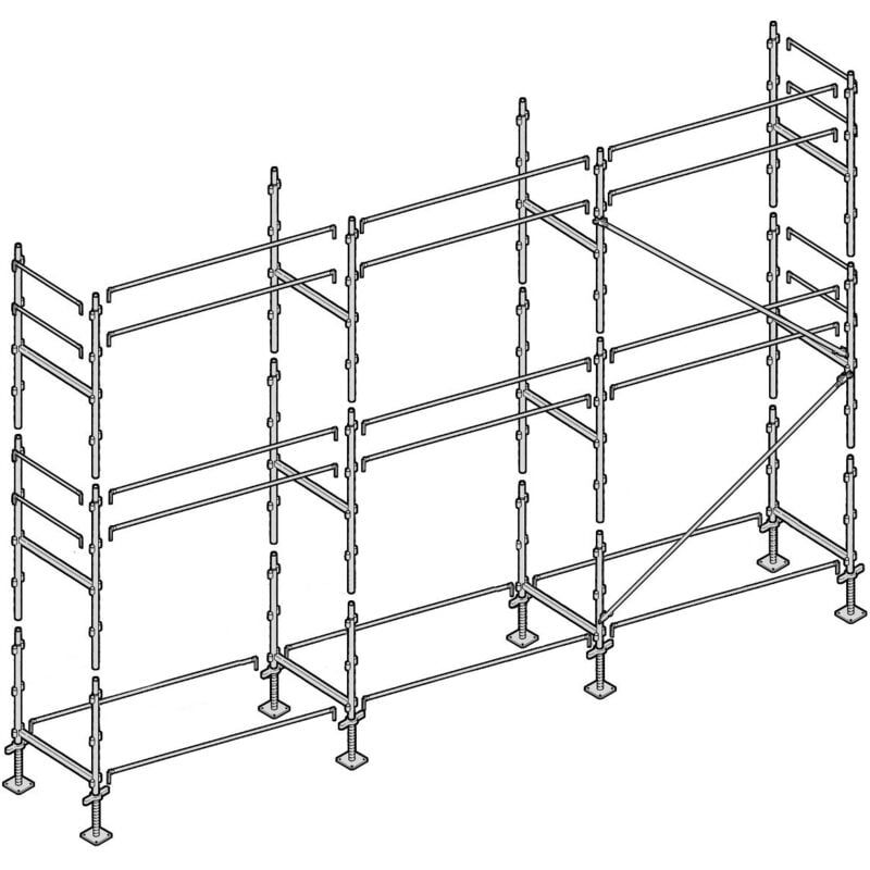 Chafaudage Altrad Façadier 60 m²