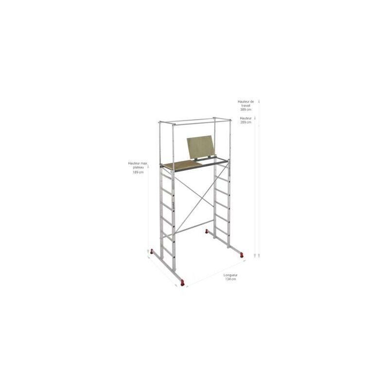 &Eacute;chafaudage aluminium 4.1 m - ESCALUX