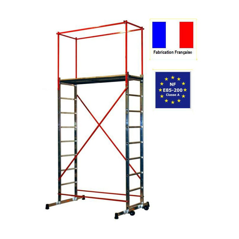 Escalux - Echafaudage Aluminium c: 150 Kg Haut. Travail 4,7 m