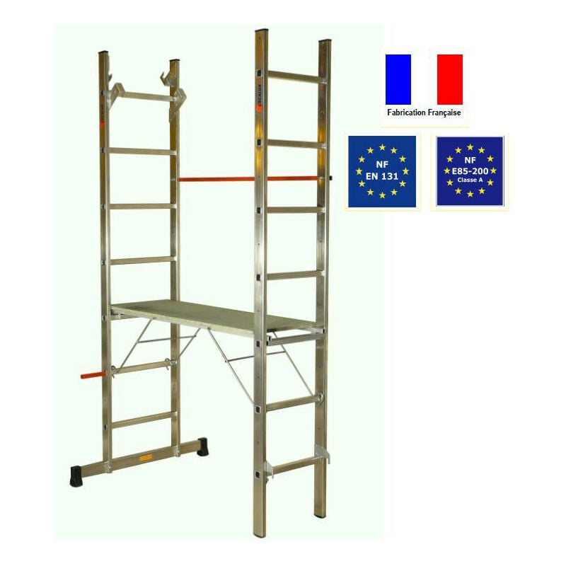 Echafaudage Echelle Aluminium 6 fonctions en 1 c: 150 Kg - hexalux 90 - Escalux