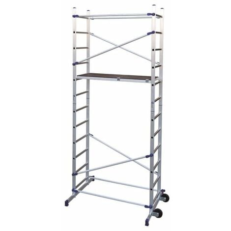 Echafaudage aluminium FACAL hauteur de travail 4,36 m PINNA CLIC