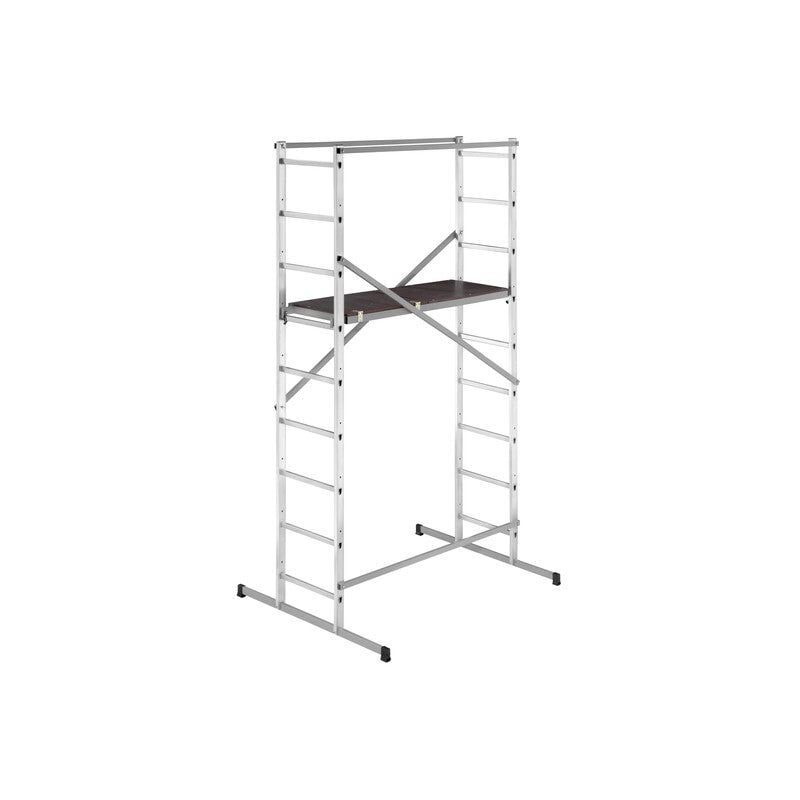 Echafaudage aluminium Hobbystep h4 hauteur de travail 3,66M - Hailo