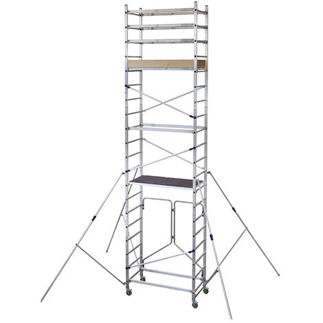 Echafaudage base pliante Haut. travail max 6.90m - AL620/P