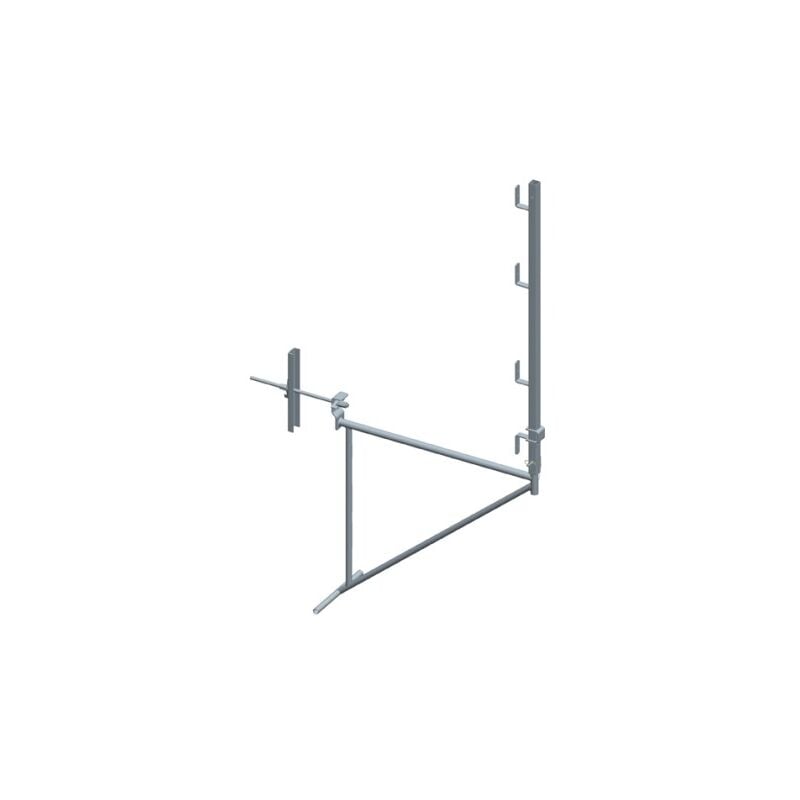Echafaudage de façade acier l 1m avec traversée pour mur de 0,85m Dimos 1950 mm