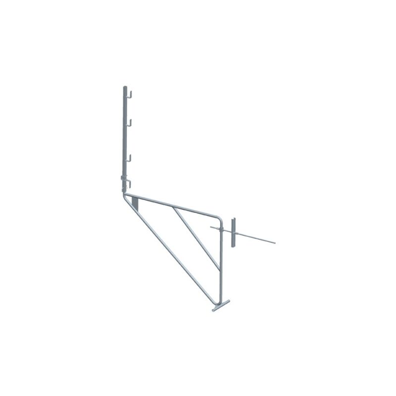 Echafaudage de façade acier l 1,50m avec traversée pour mur de 0,35m Dimos 1950 mm