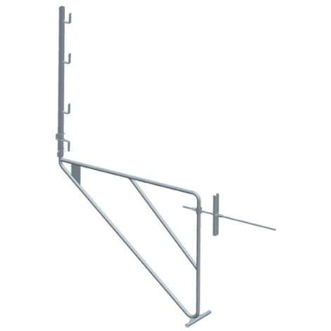 Echafaudage de façade acier l 1,50m avec traversée pour mur de 0,35m - DIMOS - 1950 mm