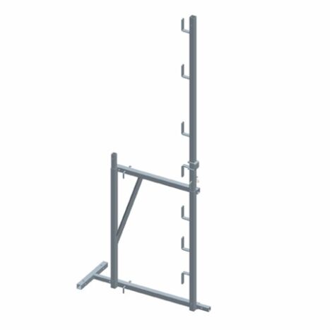 Echafaudage de toit acier carré 2 niveaux et garde-corps - DIMOS - 1040 mm