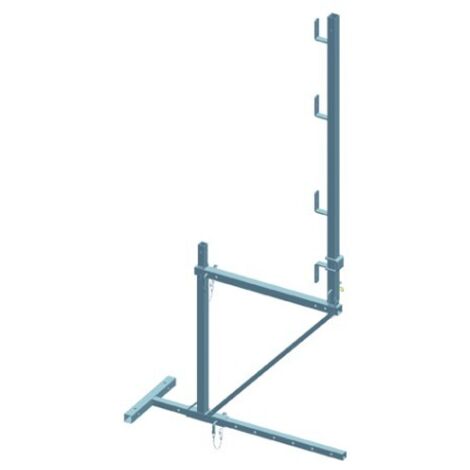 Echafaudage de toit acier de base 1 niveau débord 30cm et garde-corps - DIMOS - 15000