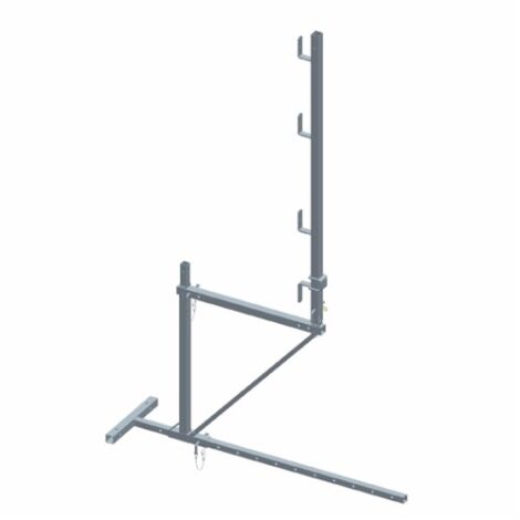 Echafaudage de toit acier de base 1 niveau débord 45cm et garde-corps - DIMOS - 1040 mm