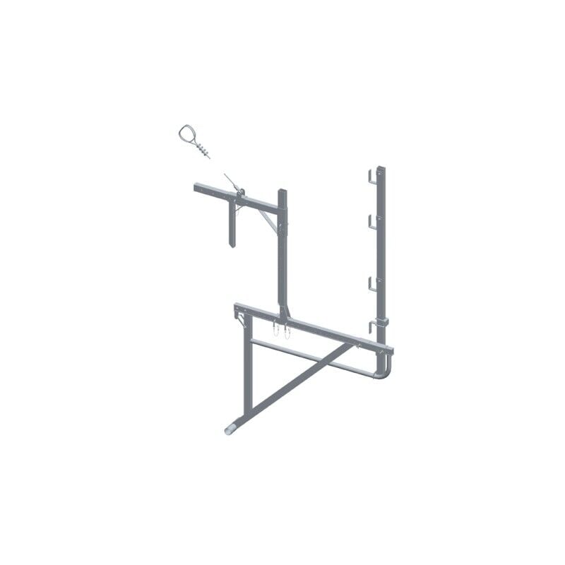 Dimos - Echafaudage de toit alu avec fixation crosse élinguée avec bloqueur 2000 mm