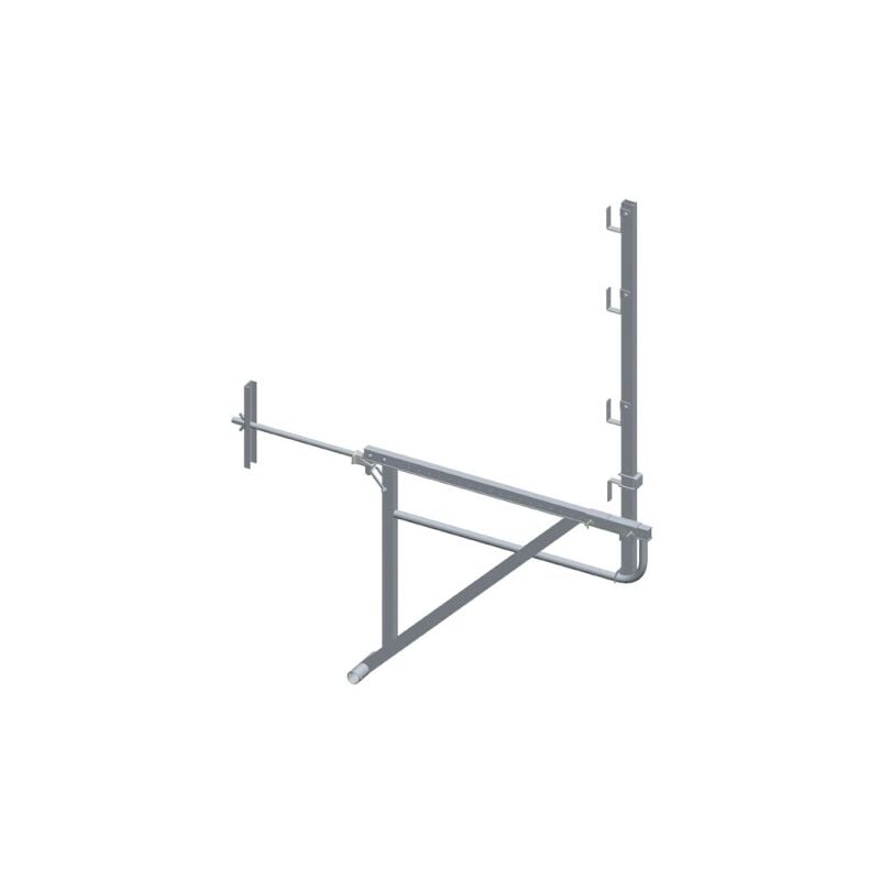 Dimos - Echafaudage de toit alu avec traversée pour mur de 0,35m 2050 mm