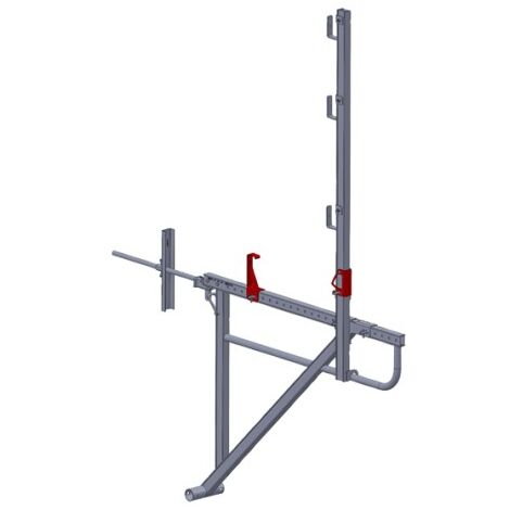 Echafaudage de toit OSSMAN® avec traversée pour mur de 0,85m - DIMOS - 2550 mm
