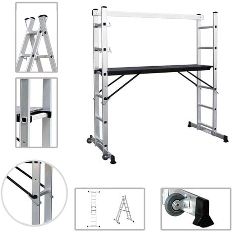 Plates-formes individuelles TANDEM PLIANTS 4/5/6/140 - hauteur réglable -  hyper pliables -norme PIRL - Duarib