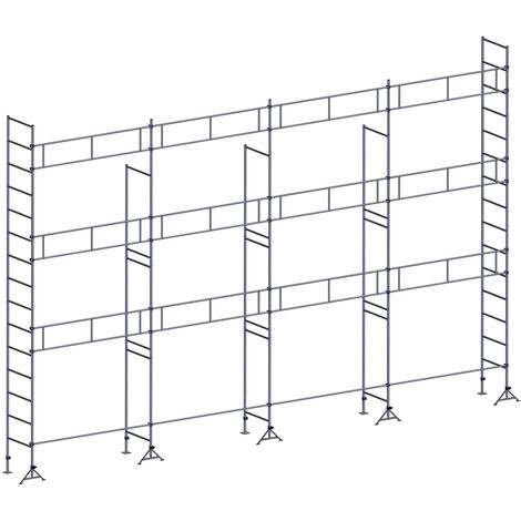 Echafaudage ES49 maçon 104 m² Garde-corps structure