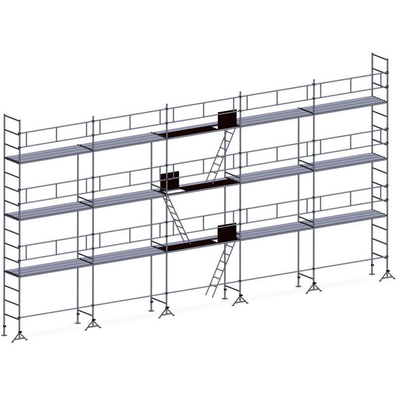 Echafaudage ES49 maçon 128 m² Garde-corps complet