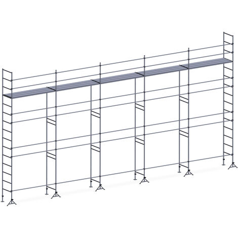 Echafaudage ES49 maçon 128 m² Lisses 1 niveau plancher