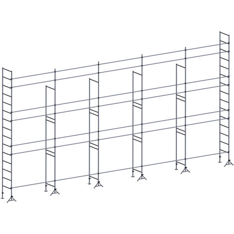 Echafaudage ES49 maçon 128 m² Lisses structure
