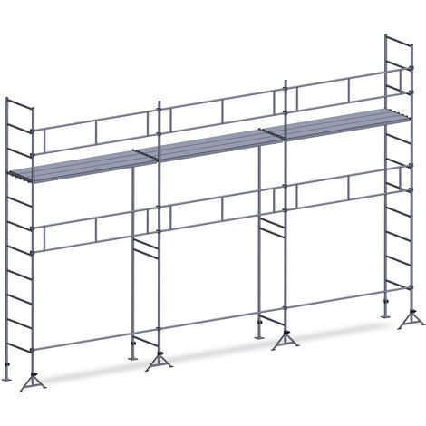 Echafaudage ES49 maçon 60 m² Garde-corps 1 niveau plancher